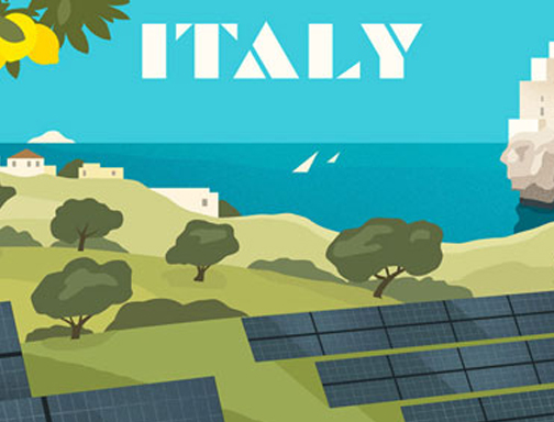 A capacidade instalada de energia solar da Itália atingiu 2,3 GW no primeiro semestre de 2023