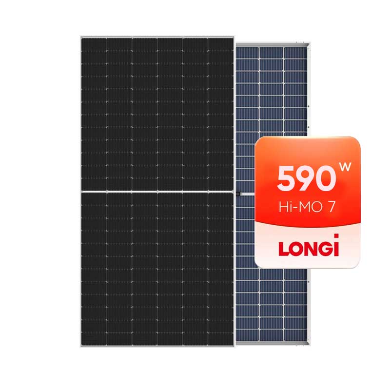 Longi Hi-MO Série 7 Tier 1 Marca 560Wp 570Wp 580Wp 590Wp 600Wp 610Wp 620Wp Painel solar de vidro duplo