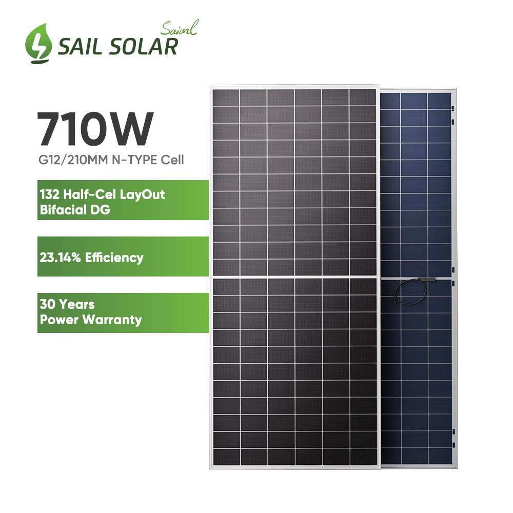 Células solares M12 132 células meia tecnologia de culto módulo de painel solar tipo N 675W 680W 685W 690W 695W 700W
