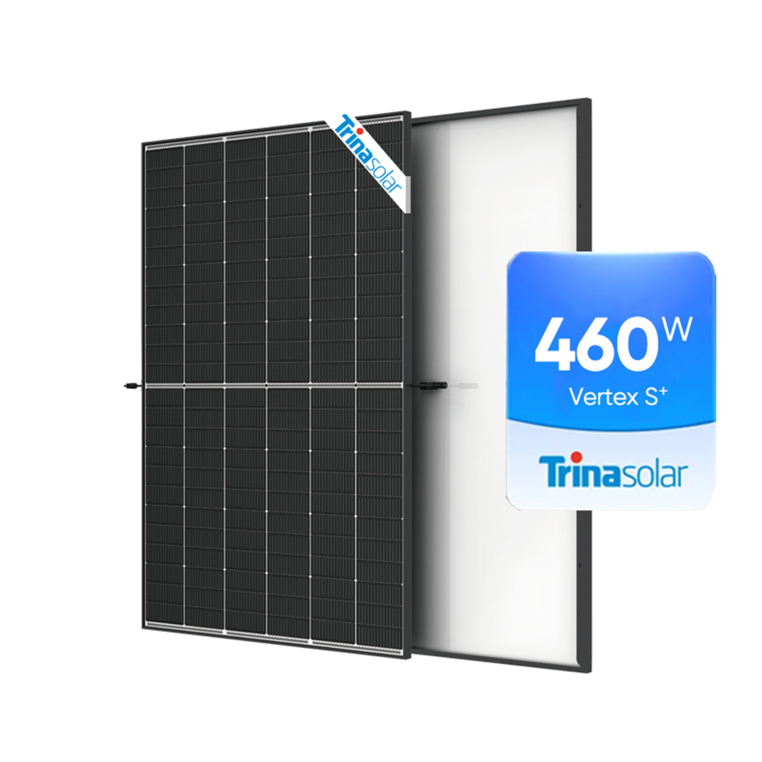 Painel solar Trina Tier 1 Mono Vertex Série S+ 440Wp 445Wp 450Wp 455Wp 460Wp Estrutura preta 440Wp 445Wp 450Wp 455Wp 460Wp Módulo fotovoltaico bifacial Módulo fotovoltaico bifacial