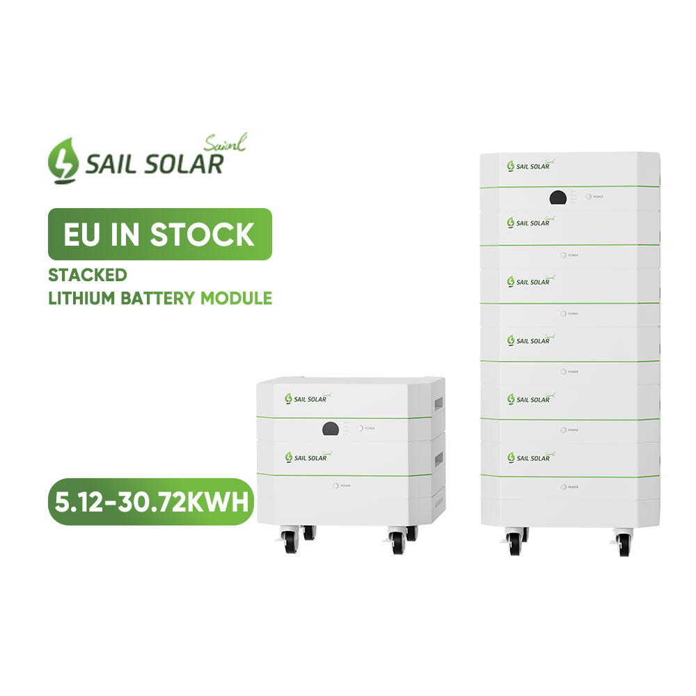 Bateria de lítio empilhável SAIL SOLAR 51,2 V 100 Ah / 200 Ah / 300 Ah / 400 Ah / 500 Ah / 600 Ah