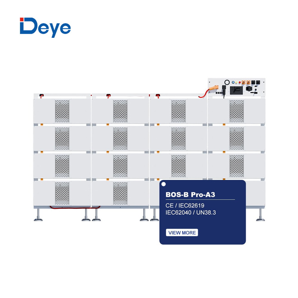 Deye Bos-B-Pro-A3 257kwh Storage Solar Lithium Iron Batteries with Deye 51.2V Lifepo4 16kwh Battery Modules